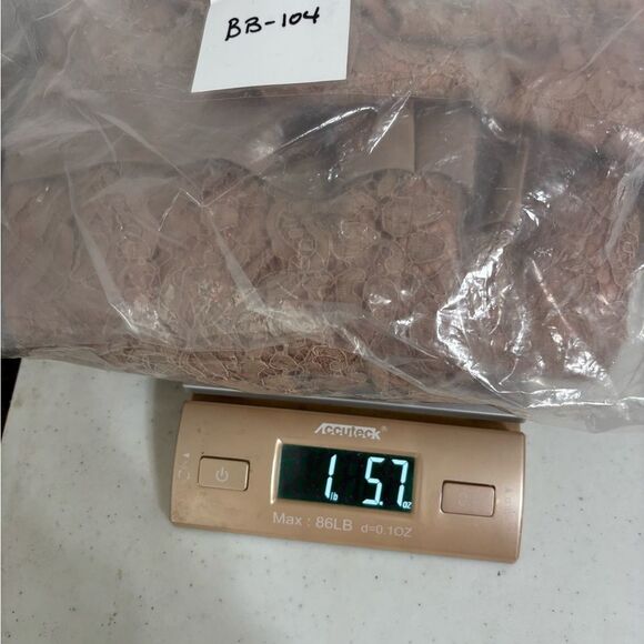 Vtg 50s 60s Lace Midi Dress Dusty Rose Sz S Mid-Century Elegant Old Money Party - Picture 13 of 13